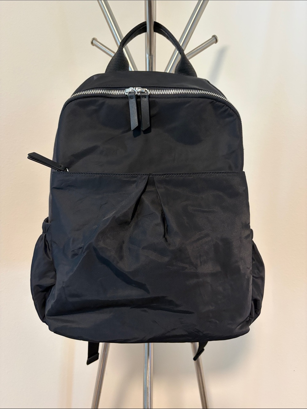 Pottery Barn Kids Black Nylon Mini Backpack with Front Pocket